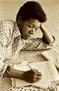 maya angelou writing 195x300 Maya Angelous Legacy: Inspiring Quotes for Writers