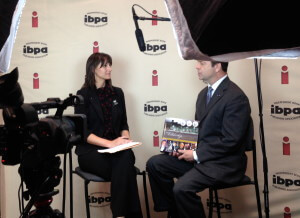 IBPA's Angela Bole interviewing authors during BEA