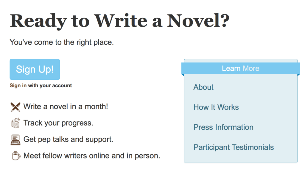 NaNoWriMo